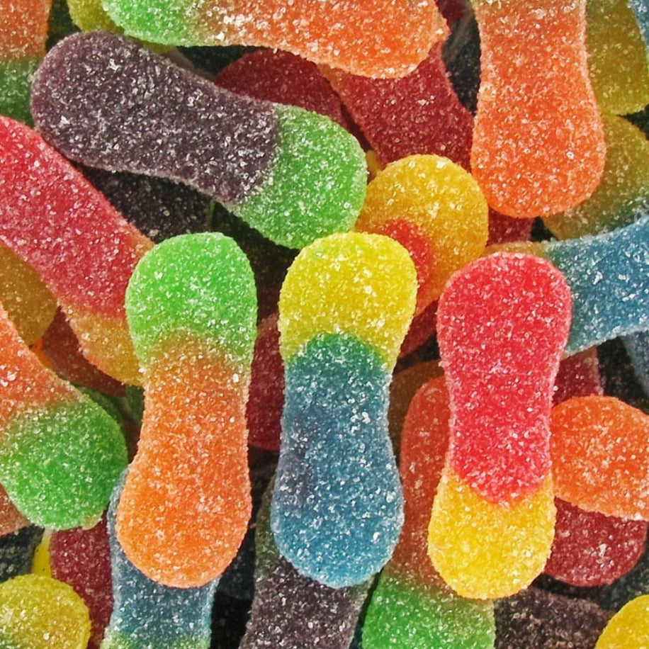 Langues Acides Fruit Bi-colores Dulceplus (100g)