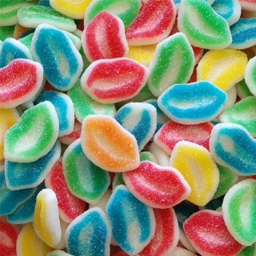Lèvres Acidulées Multicolores (100g)