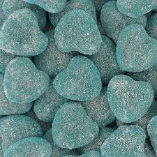Cœurs bleus fourrés Dulceplus (100g)