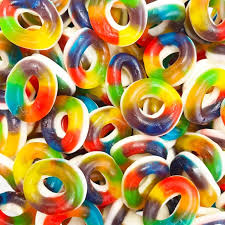 Anneaux Multicolores Lisses (100g)